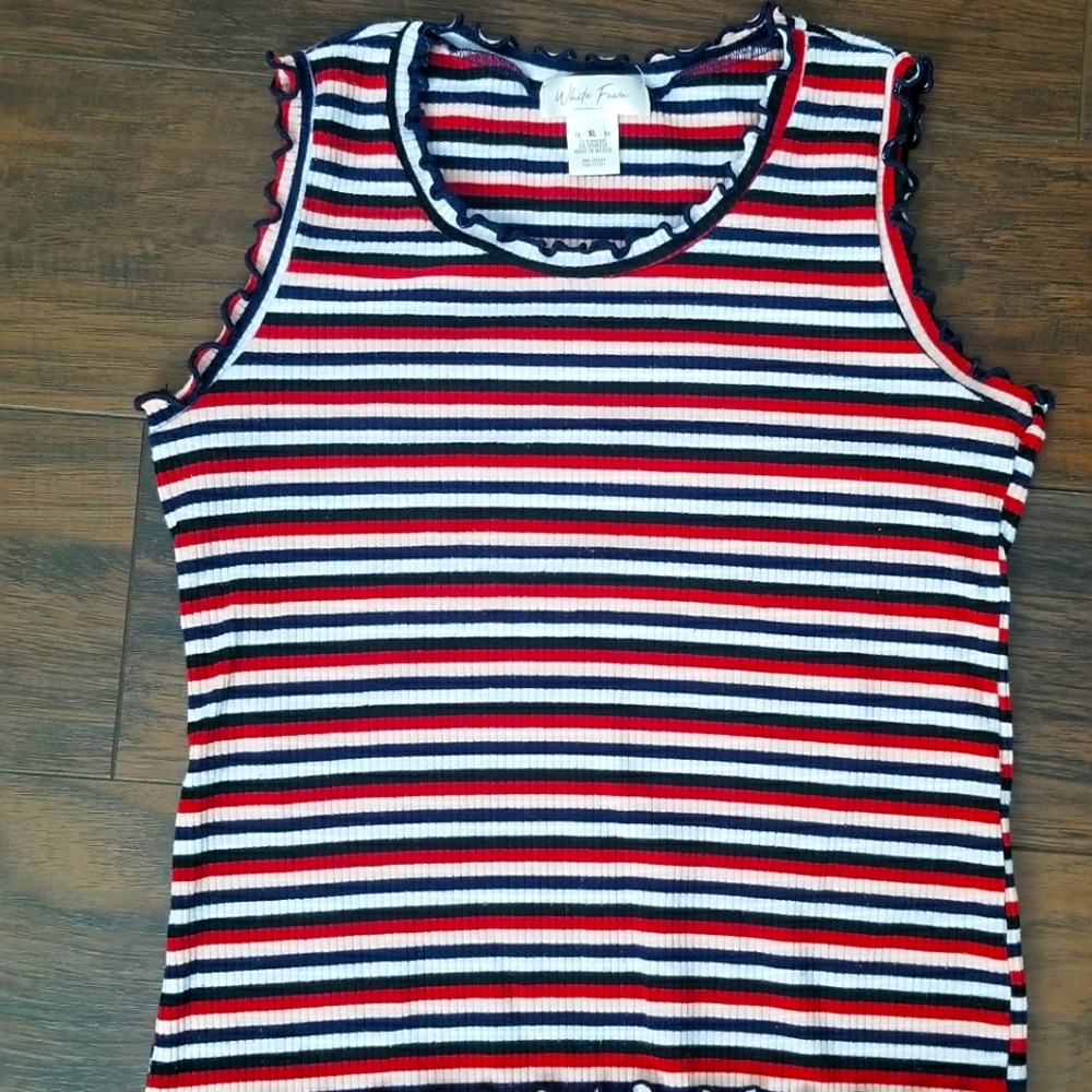 White Fawn Croped Tank